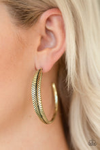 Load image into Gallery viewer, Funky Feathers-Brass
